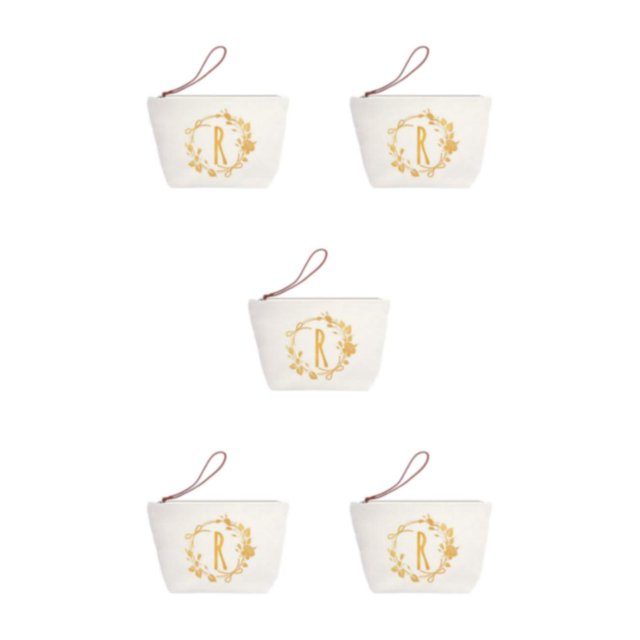 ZLight Exquisite Craft Letter Bag - Wide Application For Women For Mother Women Cosmetic Toiletry Bags R 5Set