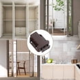 thumbnail image 5 of Uxcell 4 Pack Double Roller Cabinet Catches, Cabinet Door Latch with Screws for Cabinet Drawer Closet, Brown, 5 of 6