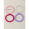 thumbnail image 4 of QQTDFG 4pcs Pastel Candy Color Beaded Bracelet Stackable Stretch Bracelets Creative-default, 4 of 4