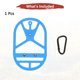 thumbnail image 4 of Soporte de zapatos Uxcell para mochila [1SET] - Soporte de calzado de silicona elástica con clip para viajar [Azul zafiro-XL], 4 of 7