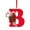 B, variant on HomeDM 26 Letter Ornaments for Christmas Tree Decoration 2D Flat Acrylic Hanging Pendant Red Xmas Letters Ornaments for Christmas Tree Hanging Decor Gifts for Women Men 8cm/3.15" (J)