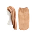 thumbnail image 3 of Douhoow Women Long Bonnet Hat Floral Satin Sleep Cap Head Wrap Curly Hair Styling Tools, 3 of 4