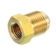 thumbnail image 3 of Adaptador de conector de flare de latón Uxcell de 1 pieza a 45 grados, accesorio de tubo de flare 1/4" hembra flare x 3/8" macho flare, 3 of 7