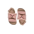 thumbnail image 2 of PIXIE BLOOM Toddler Girl's Sandals – Cute Footbed Sandals and Flat Summer Shoes with Puffy Bow, 2 of 8
