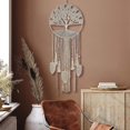 thumbnail image 3 of Atrapasueños, atrapasueños para colgar en la pared con plumas y hojas tejidas, atrapasueños bohemio para el hogar, la guardería, la habitación de los niños, estilo hippie, 3 of 5