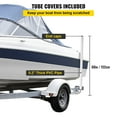 thumbnail image 6 of Boat Trailer Guide-On Posts, 60" Set of 2, Steel Construction with White PVC Covers, Complete Mounting Kit Included - Fits Ski Boat, Fishing Boat & Sailboat Trailers, 6 of 9