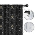 thumbnail image 4 of Blackout Kids Curtains,Black Gothic Sun Moon Star Pattern Childrens Insulated Curtains Set Of 2,Bedroom Essentials,Toddler Room Decor 42x54in(106x137cm), 4 of 5