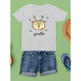 thumbnail image 3 of Cute Little Giraffe Face T-Shirt Juniors -Image by Shutterstock,  Large, 3 of 4