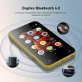 thumbnail image 2 of TIMMKOO 72GB MP3 Player with Bluetooth, 4.0" Full TouchScreen Mp4 Mp3 Player with Speaker, Portable HiFi Sound Mp3 Music Player with Bluetooth, Voice Recorder, Supports up to 512GB TF Card (Yellow), 2 of 7