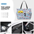 thumbnail image 2 of Wukai Clown Fish Print Zipper Bag,large Beach Tote Bag,Waterproof Sandproof Bag,Grocery and Picnic Tote Travel Bag, 2 of 5