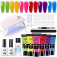 thumbnail image 1 of Kit de gel para uñas Born Pretty Neon Extension, 6 colores con lámpara, 1 of 9