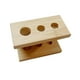 thumbnail image 1 of Soporte para cabezales de cepillo de dientes eléctrico, soporte de madera, soporte para mostrador, organizador de mostrador 3 agujeros, 1 of 9