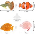 thumbnail image 3 of 4 Piezas Peces Tropicales Artificiales Flotantes CHAO Decoraciones Acuario, 3 of 5