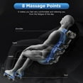 thumbnail image 6 of BestMassage 4D Massage Chair,Full Body Zero Gravity Recliner Chair with Smart Large Screen Bluetooth Heat Foot Roller,Black, 6 of 7
