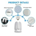 thumbnail image 3 of LED Garage Shop Work Lights 60 W 6000lm E27 Home Ceiling Fixture Deformable Lamp, 3 of 6