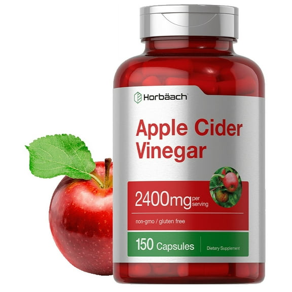 Apple Cider Vinegar Capsules | 2400mg Supplement for Men and Women | 150 Count | by Horbaach