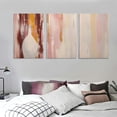 thumbnail image 3 of Nawypu  Abstract Wall Art Large Wall Decor Pink Artwork Pictures Gold Paintings for Bedroom Living Room Office Canvas Prints 12''x16''X3 Panels, 3 of 4