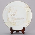 thumbnail image 3 of Set of 2 White and Brown 50th Anniversary Plate with Stand 9.25", 3 of 3