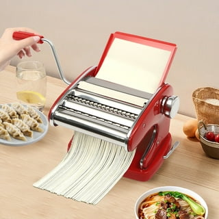 Lowestbest Pasta Maker Machine Hand Crank, Stainless Steel Kitchen  Accessories Manual Machines, Roller Cutter Noodle Makers for Homemade  Noodles, Spaghetti Fresh Dough Making Tools Rolling Press Kit 