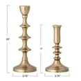 thumbnail image 2 of Creative Co-Op Gold Taper Holders, Set of 2, 2 of 3