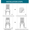 thumbnail image 7 of ATJIA Velvet Chair Seat Covers Soft Stretch Seat Covers for Dining Room Kitchen Chair Seat Protector with Strap(2/4/6/8 Pack), 7 of 7