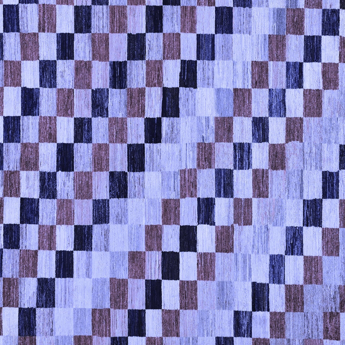 Squear Check Rug Ahgly Company Indoor Square Checkered Blue Modern Area Rugs, 6' Square ...