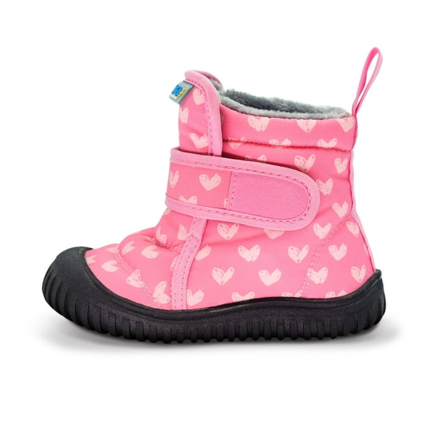 JAN & JUL - Jan & Jul Toddler Girl Winter Boots (Hearts, Size 4
