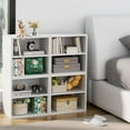 thumbnail image 4 of Garden 4 You Cube Organizer Shelf, 2-Tier Stackable Bookshelf, Wooden Display Bookcase with 2 Cube Storage, Small Storage Cabinet for Living Room, Bedroom - White, 4 of 8