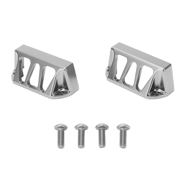 Protector De Servo De Dirección, Apariencia Refinada, Sin Deformación, Resistente A La Corrosión, Cubierta Protectora De Servo De Coche RC Para Evitar Arañazos, Firme Para 1/10 Cergrey Plata
