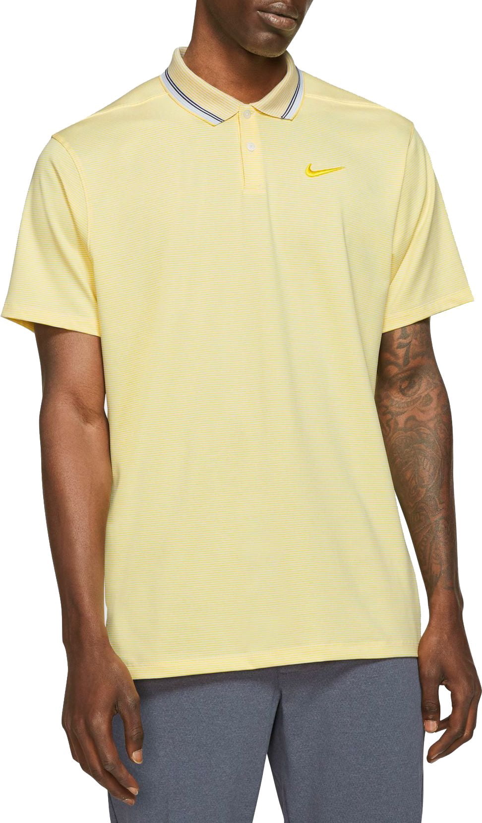 nike men's vapor control stripe golf polo
