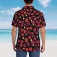 thumbnail image 6 of Daiia Beautiful Maple Leaf Lantern Hawaiian Shirt for Men Gentle Cotton Regular Short Sleeve Casual-3X-Large, 6 of 9