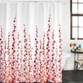 thumbnail image 2 of Red Shower Curtain, Waterproof Shower Curtains for Bathroom, Polka Dots Watercolor Abstract Art Washable Fabric Bathtub Curtain Set Bath Decor with 12 Hooks 72"x78", 2 of 8
