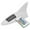 White, variant on Pebbuoy Solar Shark Fins Antenna Light with Remote Control Super Bright Adhesive Universal SUV Van Auto 13 LED Warning Roof Lamp