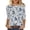 Gray 01, variant on Floral Tops T-shirts for Women Graphic Print 3/4 Length Sleeve Tops Crewneck Casual Base Tee Summer Clothes (XL, Navy 01)