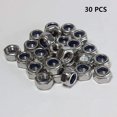 thumbnail image 2 of 30 Pieces Lock Nut Hex Nut Stainless Steel Flange Self-locking Lock Nut Nut Kits, 2 of 5