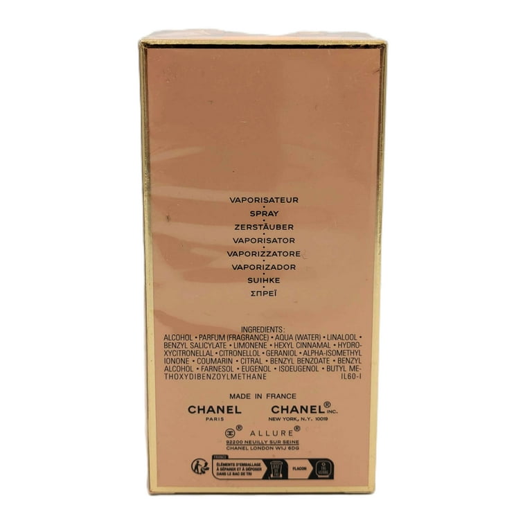 Chanel Allure Eau De Toilette Spray 50ml/1.7oz - Walmart.com