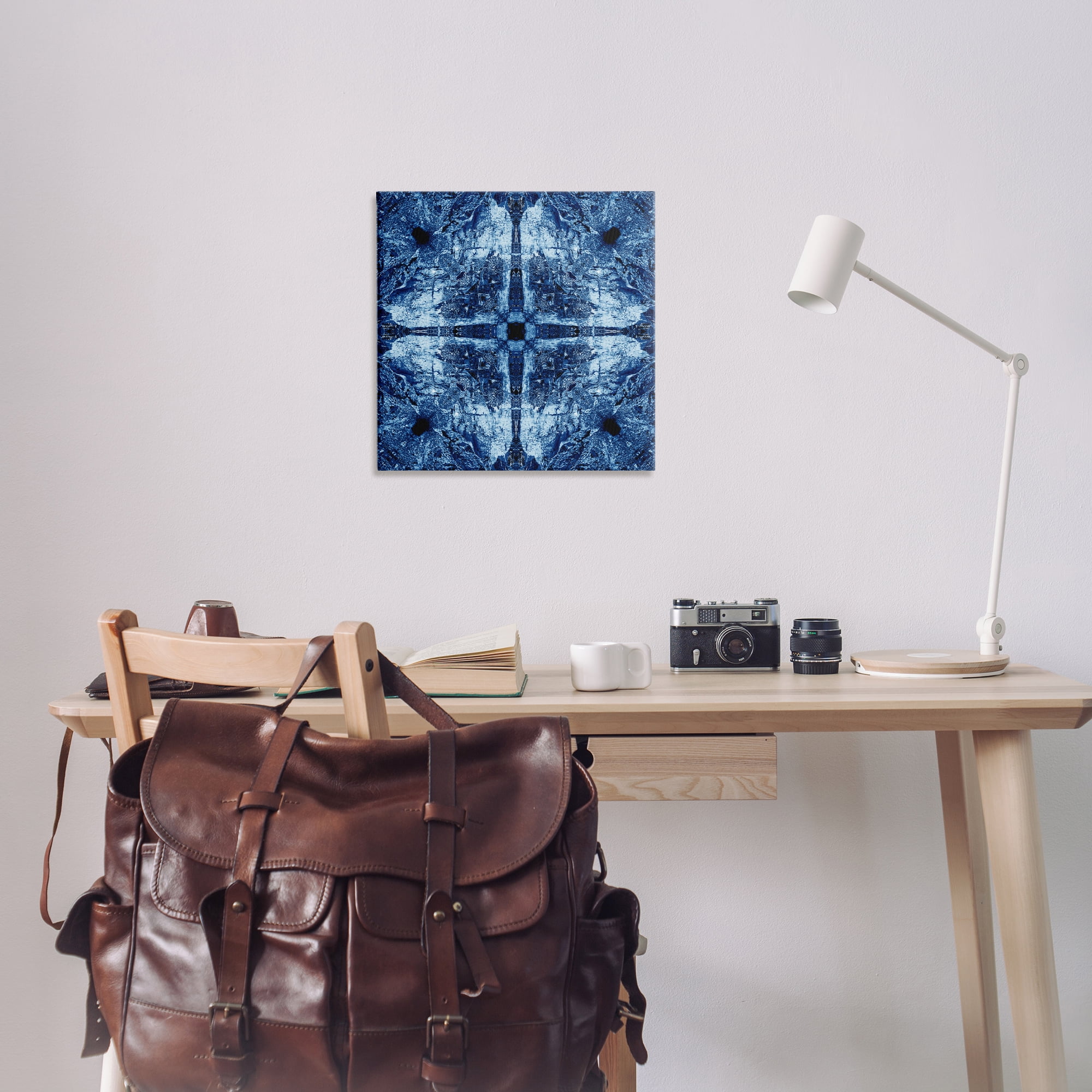 Stupell Industries Modern Mosaic Pattern Abstract Painting Wrapped Canvas Art Print Wall Art, 24 x 24
