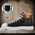 thumbnail image 4 of Coolcustomize Men's Plus Size Gothic High-top Sneakers, Gothic Spider Design Casual Shoes, Cool Urban Street Style Trainers, Stylish Lace-up Boots Perfect for Halloween, Holidays & Casual Attire, 4 of 10