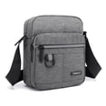 thumbnail image 3 of Bolsa cruzada de lona, bolsa reflectante para teléfono para hombre, bolsa de trabajo (gris vertical) Likrtyny Para estrenar, 3 of 7