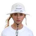 thumbnail image 1 of WEIYLL Chapeau de Soleil pour Femme Loisirs à Pince Ajustable Design Polyvalent Idéal pour Agencer Lunettes de Soleil Blanc Visières Décontractées Casquettes, 1 of 2