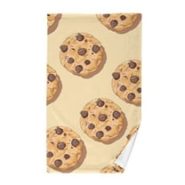Chocolate Chip Cookies Cotton Face Towels Absorbent Hand Towel Soft Bathroom Towel for Kitchen Hotel Decoration