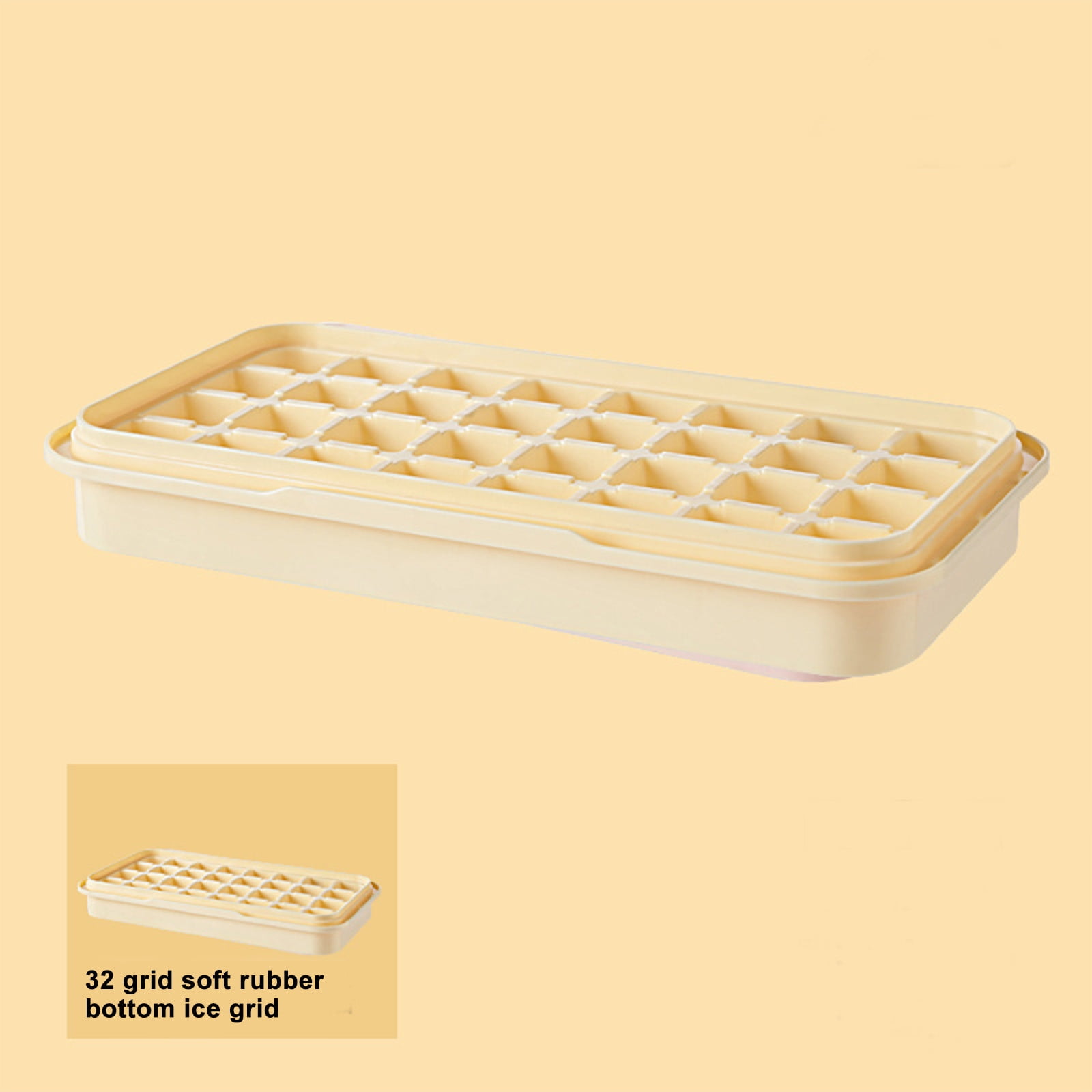 Tahtuvzn Kitchen Accessories Ice Tray Box Cubes Household Maker Refrigerator Freezer Box, Gifts for Family