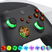 eXtremeRate Scarlet Red Multi-Colors Buttons7 Colors 9 Modes DTF LED Kit for Xbox Series X/S Controller(not included Controller)