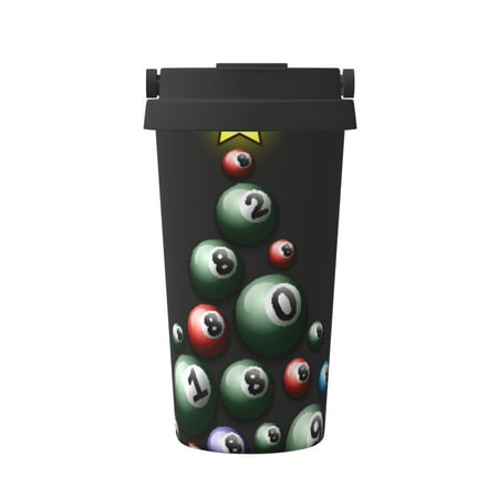 

KLL Happy New Year1 Pattern Stainless Steel Vacuum Insulated Tumbler - Carry Insulated Coffee Mug - Reusable Insulated Cold Brew Iced Coffee Cup Thermos