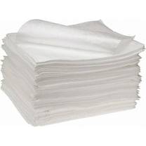 PRO-SAFE White Oil Sorbent Higher-Absorbency Polypropylene Pads: 200 Pack, 17" x 15" Each