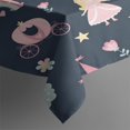 thumbnail image 3 of Dark Blue Princess Castle Pattern Rectangle Tablecloth 60"x84",Waterproof Polyester Rectangle Table Cloth, Wipeable Spillproof Polyester Tablecloth for Dining, Camping, Indoor and Outdoor, 3 of 5