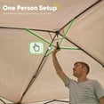 thumbnail image 5 of Quictent 10'x10' Pop up Canopy Tent with Netting, One Person Instant Setup Screen House Room Tent Screened- 4 Magnetic Doors Waterproof (Khaki), 5 of 7
