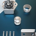 thumbnail image 2 of FENGGUIQU 1Pack Durable Zinc Alloy Button Lock for RV Cupboard Door Storage Security, 2 of 8