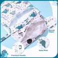 thumbnail image 3 of KABOER 2 Pack Waterproof Wet Dry Bags with Washcloth, Reusable Leak-Proof Organizer for Baby Cloth Diapers, Swimwear, Travel, Beach, 3 of 7