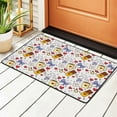 thumbnail image 2 of Chocolate & Diamond Print Rugs Doormat, Non-Slip Absorbent Door Mat Front Back Doormat Entryway Rugs 36"x24", 2 of 8